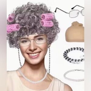 Grandma Custome New/Sealed with rollers